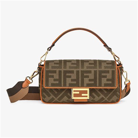 fendi baguette green canvas|fendi bag.